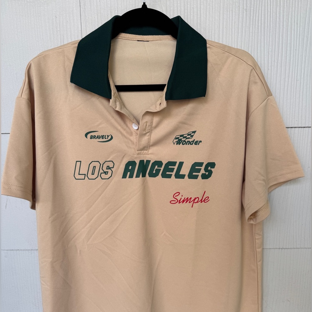 Men's Beige Polo Shirt